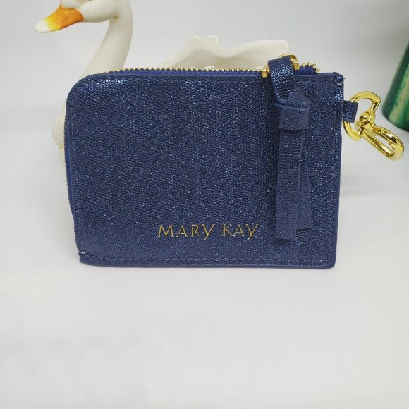 Sparkle Blue Credit Card / ID Holder Key Chain - Mary Kay Rewards Exclusive - Picture 5 of 6